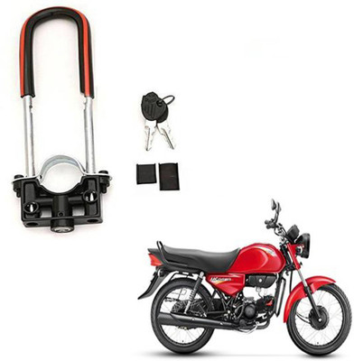 BRPEARl Bike Front Shocker Lock Wheel Lock-523 Wheel Lock(Black, Red)