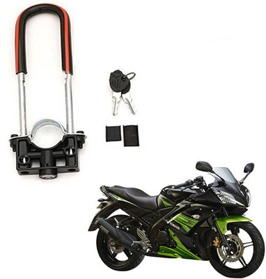 BRPEARl Bike Front Shocker Wheel Lock-176 Bike Front U-Type Anti Theft Wheel Lock For Yamaha R15 Wheel Lock(Black, Red)