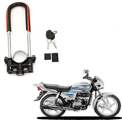 BRPEARl Bike Front Shocker Lock Wheel Lock For Splendor Wheel Lock(Black, Red)