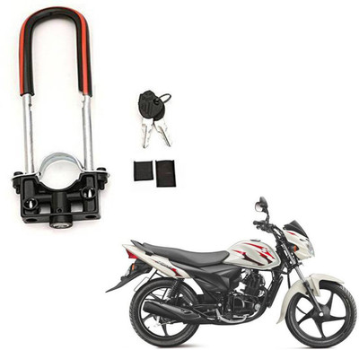 BRPEARl Bike Front Shocker Wheel Lock-155 Bike Front U-Type Anti Theft Wheel Lock For TVS Apache RTR 180 Wheel Lock(Black, Red)