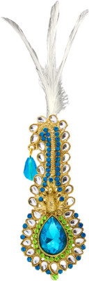 FURE Peacock Kilangi with Feather Brooch(Gold)