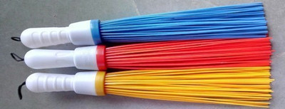 VIJAY EXPORT Kharata Broom Plastic Broom jadu for Home and Bathroom Cleaning Multi colour (Pack of 3) Plastic Wet and Dry Broom(Multicolor, 3 Units)