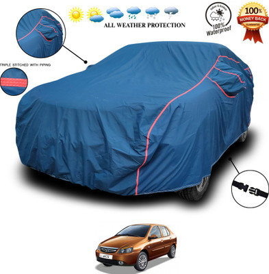 ANTHUB Car Cover For Tata Indigo eCS (With Mirror Pockets)(Blue)