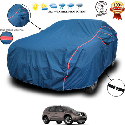 SEBONGO Car Cover For Nissan Terrano (With Mirror Pockets)(Blue)
