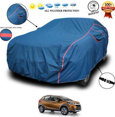 SEBONGO Car Cover For Honda WRV (With Mirror Pockets)(Blue)