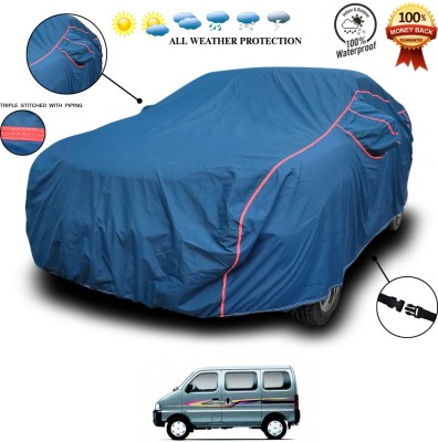 ANTHUB Car Cover For Maruti Suzuki Eeco (With Mirror Pockets)(Blue)