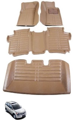 AYW Plastic 5D Mat For  Mahindra XUV(Beige)