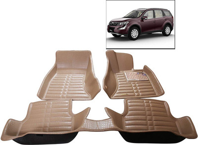 AYW Plastic 5D Mat For  Mahindra XUV 500(Beige)