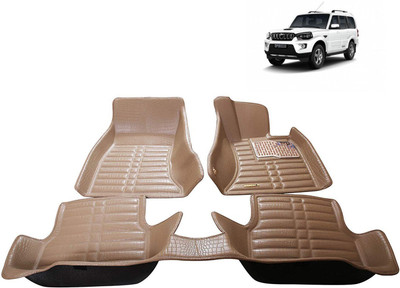 AYW Plastic 5D Mat For  Mahindra New Scorpio(Beige)