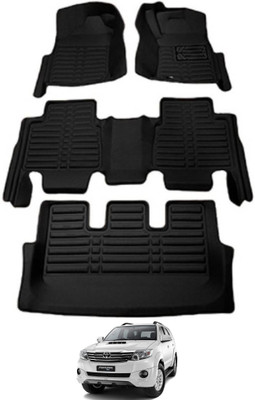 AYW Plastic 5D Mat For  Toyota Fortuner(Black)