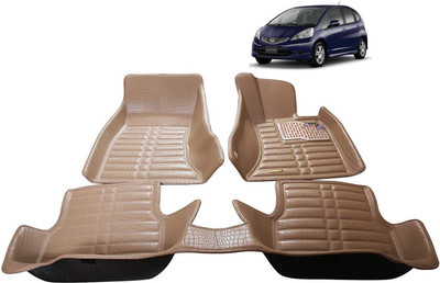 AYW Plastic 5D Mat For  Honda Jazz(Beige)