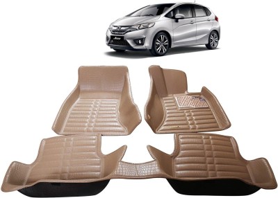 AYW Plastic 5D Mat For  Honda Jazz(Beige)