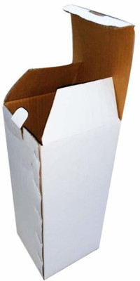 Varda Triple Wall Carton Paper 4x4x10 Inches Packaging Box(Pack of 25 White)