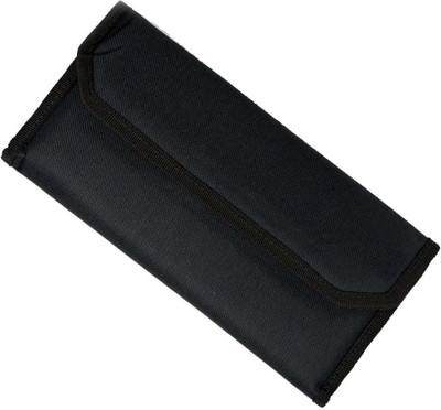 MAGPIE Nylon Multipurpose Expanding ChequeBook &Passbook TravelOrganizer for SmallAccessories(Set Of 1, Black)