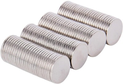ART IFACT 100 Pieces of 12mm x 1.5mm Neodymium Magnets - N52 Disc / Cylindrical magnets - Rare Earth NdfeB Fridge Magnet, Multipurpose Office Magnets, Magnetic Paper Holder Pack of 100(Silver)
