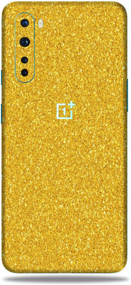 OggyBaba One plus Nord, 1+ Nord Mobile Skin((Golden Glitter Skin With Matte Finish))