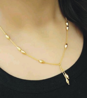 Pihoo Enterprise Princess Traditional style Necklace 2 Layar -02 Gold-plated Plated Brass Chain