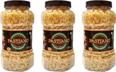 PASTIANO Shells Durum Wheat Pasta Jar- Pack of 3 X500 gms Shell Pasta(Pack of 3, 1.5 kg)