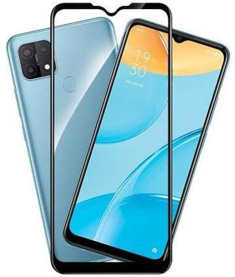 Caseline Edge To Edge Tempered Glass for OPPO A15(Pack of 1)