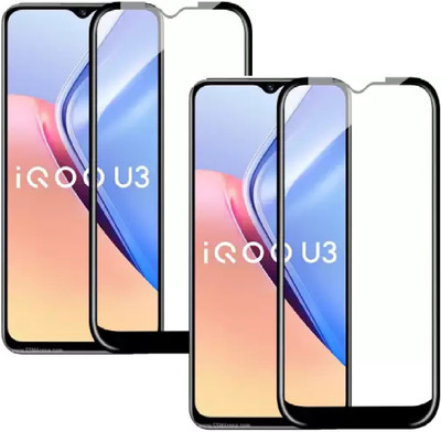 ISAAK Edge To Edge Tempered Glass for Vivo iQOO U3(Pack of 2)
