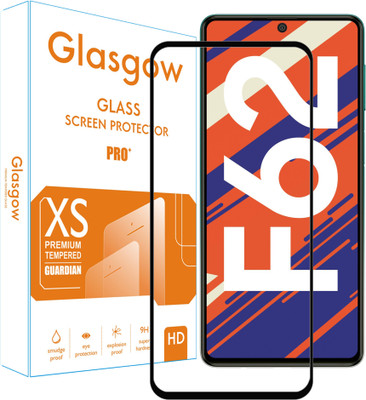 Glasgow Edge To Edge Tempered Glass for Samsung Galaxy F62(Pack of 1)