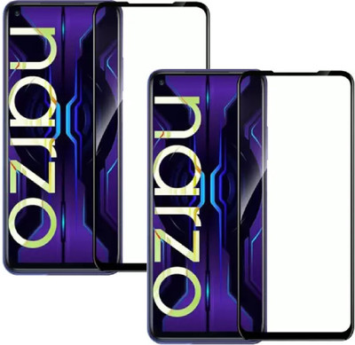 ISAAK Edge To Edge Tempered Glass for Realme Narzo 30 Pro(Pack of 2)