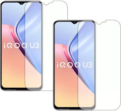ISAAK Tempered Glass Guard for Vivo iQOO U3(Pack of 2)
