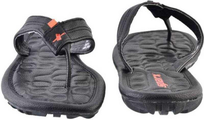 Sparx Men Flip Flops(Black, Black , 9)