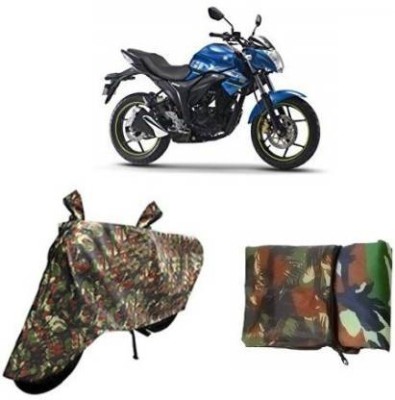 Love Me Waterproof Two Wheeler Cover for Suzuki(Gixxer, Multicolor)