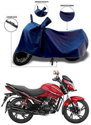 AutoHansh Waterproof Two Wheeler Cover for Hero(Glamour i3s, Blue)