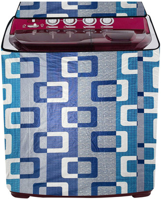 LooMantha Semi-Automatic Washing Machine  Cover(Width: 77 cm, Blue)