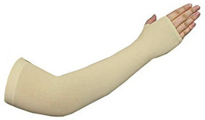 KRISHNA FASHION Nylon Arm Sleeve For Men & Women(Free, Beige)