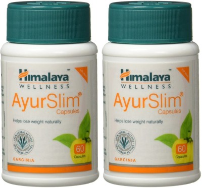 HIMALAYA Wellness AyurSlim Capsules |Weight Management| (Pack of 2, 2*60CAP)(Pack of 2)