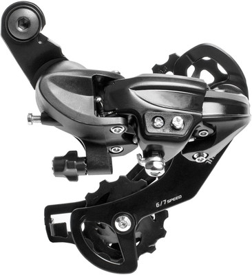 Xezon Bicycle Rear Derailleur with Hub Bolt Mount or Direct Mount for 6/7 Speed Bicycle Brake Disk