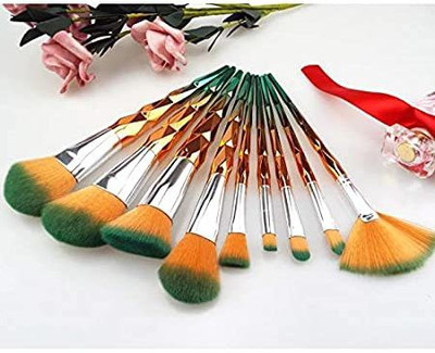 Roslet Makeup Brushes Set Premium Synthetic Foundation Face Powder Blush Eyeshadow concealer (9 PCS SET)(Pack of 9)