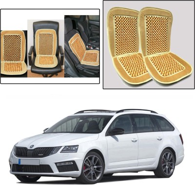 Oshotto Velvet, Wooden Car Seat Cover For Skoda Octavia(NA, Split Back Seat, Without Back Seat Arm Rest, 4 Seater)