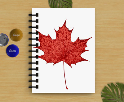 DI-KRAFT single leaf printed regular notebook A5 Diary Unruled 160 Pages(White)