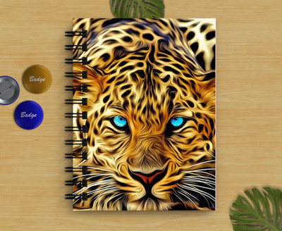 DI-KRAFT Lion Printed Regular Notebook A5 Diary Unruled 160 Pages(Multicolor)