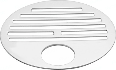 RUHE Floor Stainless Steel Push Down Strainer(12.7 cm Set of 1)