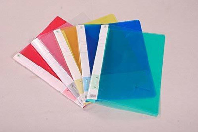 Ciconia plastic Transparent Report File Folder(Set Of 5, Multicolor)