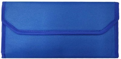 MAGPIE Nylon Multipurpose Expanding ChequeBook &Passbook TravelOrganizer for SmallAccessories(Set Of 1, Blue)