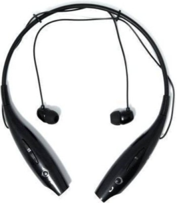 GUGGU TEJ_651L_ HBS 730 Neck Band Wireless Bluetooth Headset Bluetooth Headset(Black, In the Ear)