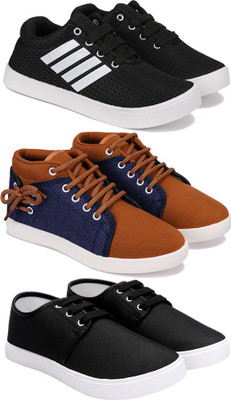 BERSACHE Boys Lace Running Shoes(Multicolor, 8.5-9 Year)