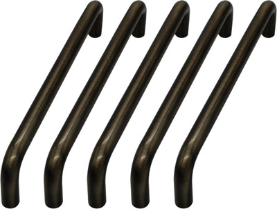 ATLANTIC Stainless Steel Round D Dwawer Cabinet Handles 6 Inch(Total Length 150 mm, Hole to Hole -140 mm, Antique Finish) -05 Pieces Stainless Steel Cabinet/Drawer Handle(Brown Pack of 5)