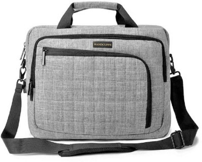 HANDCUFFS 15.6 inch Laptop Messenger Bag(Grey)