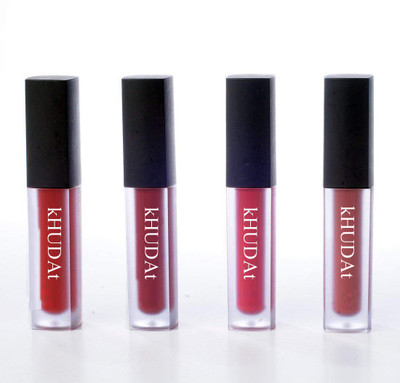 kHUDAt Matte Minis Liquid Lipstick Set of 4(RED, 4 ml)