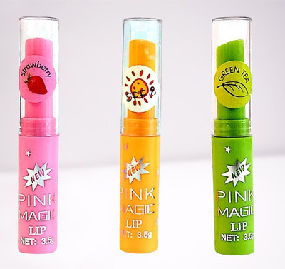 PINNER Multicolor Combo Pack Of 3 Strawberry(Multicolor, 10.5 g)