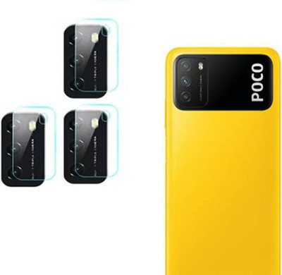 DAFFIN Back Camera Lens Glass Protector for POCO M3(Pack of: 3)