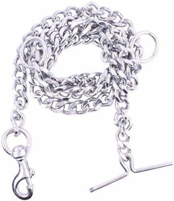 chullbull pet products Dog Chain Silver Heavy Weight Dogs Leash Dog Chain with Heavy Hook L - 60in 8-NO 153 cm Dog Chain Leash(Silver)