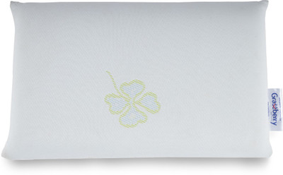 Grassberry Latex Geometric Sleeping Pillow Pack of 1(White)